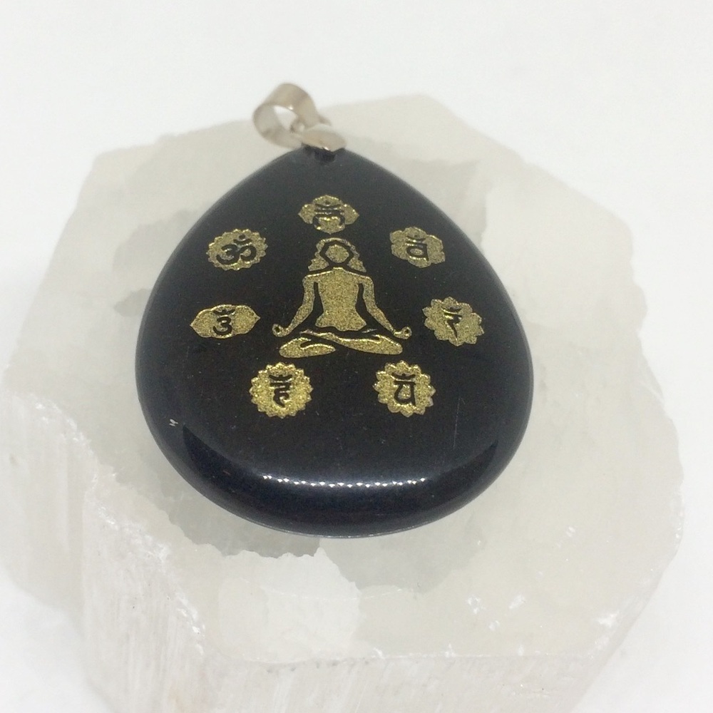 🌠🕉 OBSIDIAN PENDANT